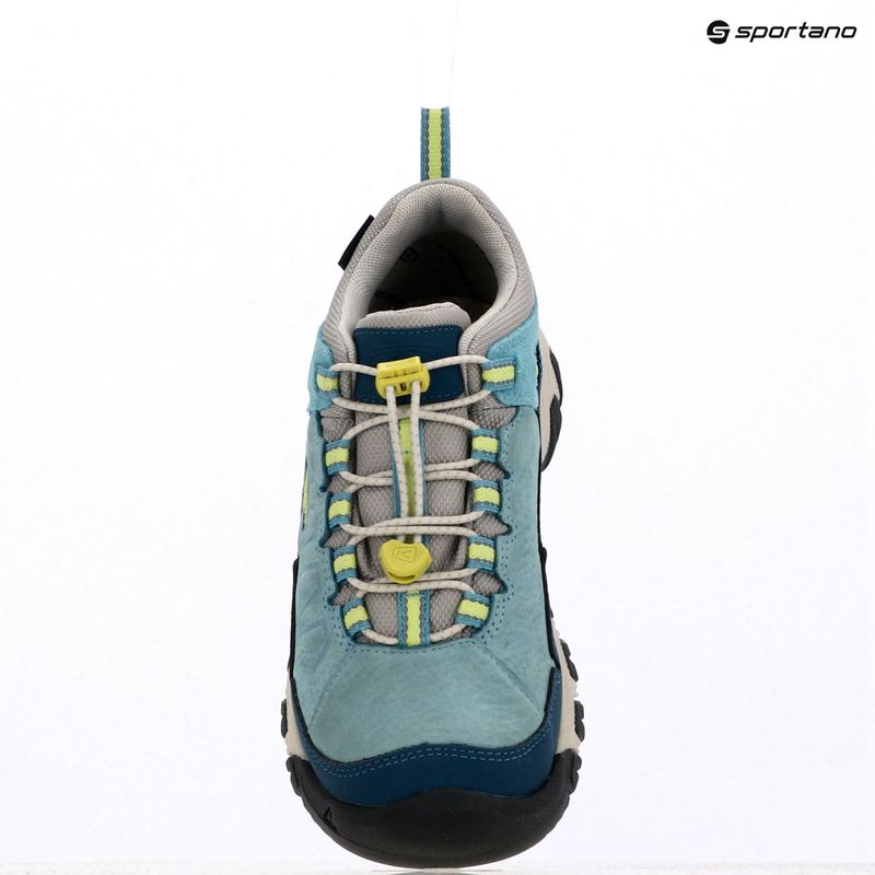 Scarpe da trekking per bambini KEEN Targhee IV Low Waterproof reef waters/verde daiquiri 9