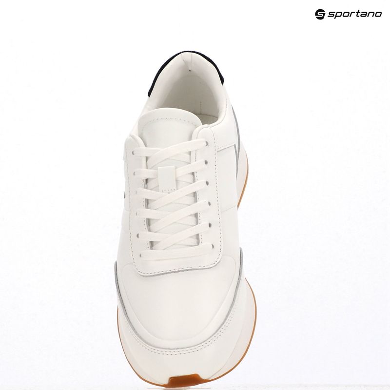 Scarpe da uomo Calvin Klein YM0YM01381 Retro Runner Leather Tape bright white/black/gum 9