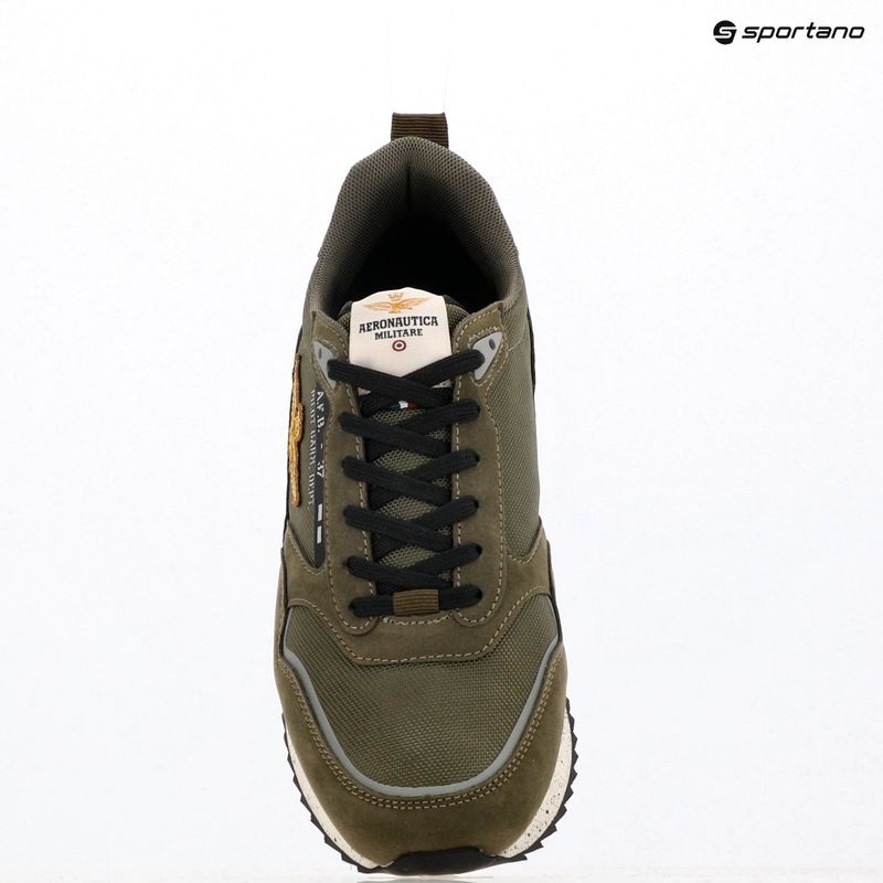 Scarpe da uomo Aeronautica Militare 252SC0288UCT03545 dark green 9