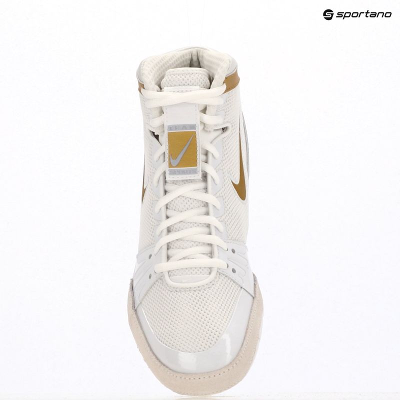Scarpe da boxe Nike Freek bianco/oro metallico/grigio freddo 12