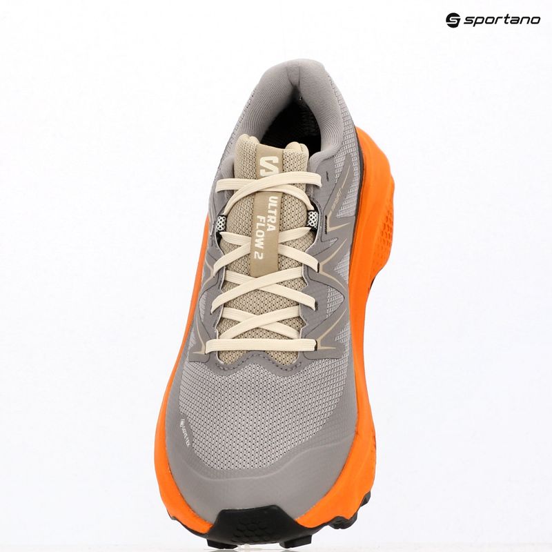 Scarpe da corsa da uomo Salomon Ultra Flow 2 GTX gull/turmeric/white pepper 10