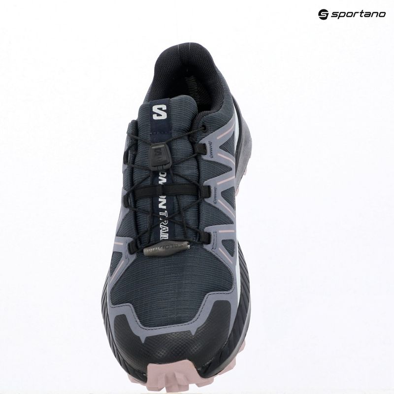 Scarpe da corsa da donna Salomon Speedcross Peak GTX notti blu / grisaglia / nirvana 12