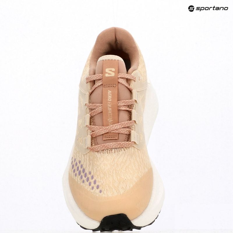 Scarpe running donna Salomon Aero Glide 3 Gravel Shortbread/White/Fusion Coral 11