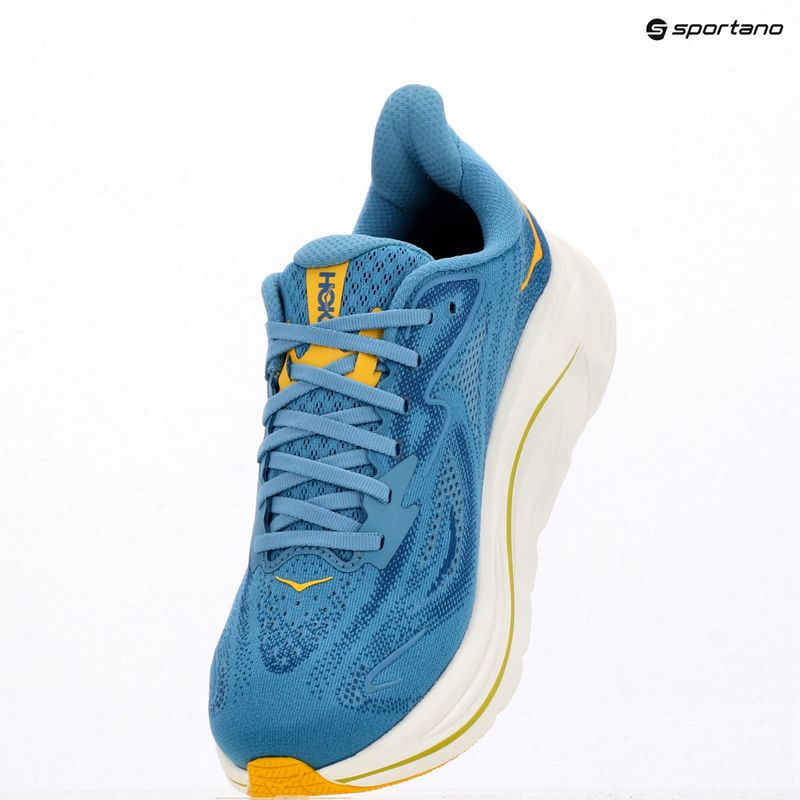 Scarpe da corsa da uomo HOKA Clifton 10 Wide alpine blue/foggy night 17