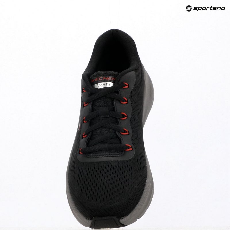 SKECHERS scarpe da uomo Arch Fit 2.0 nero/rosso 13