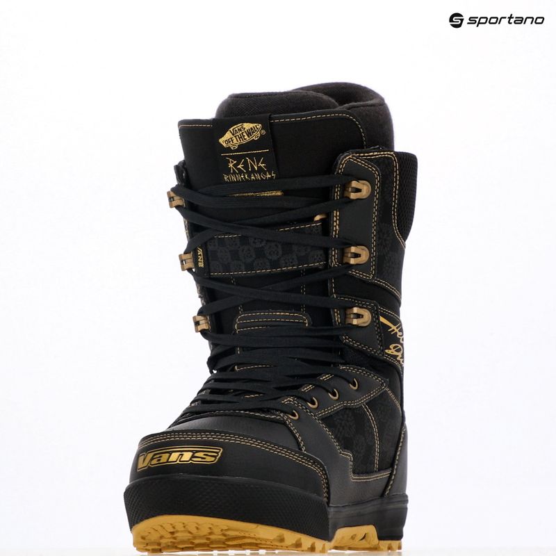 Scarponi da snowboard da uomo Vans Invado Pro M nero/oro 7