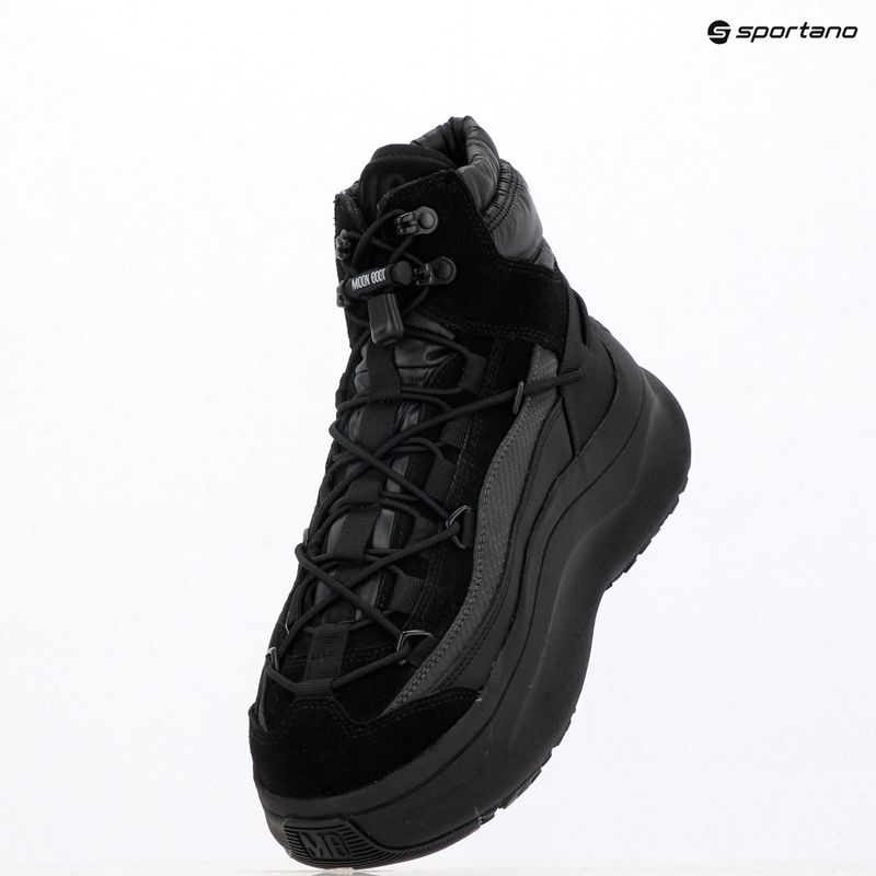 Moon Boot stivali da neve da uomo Moon247 Xlace Mid nero 9