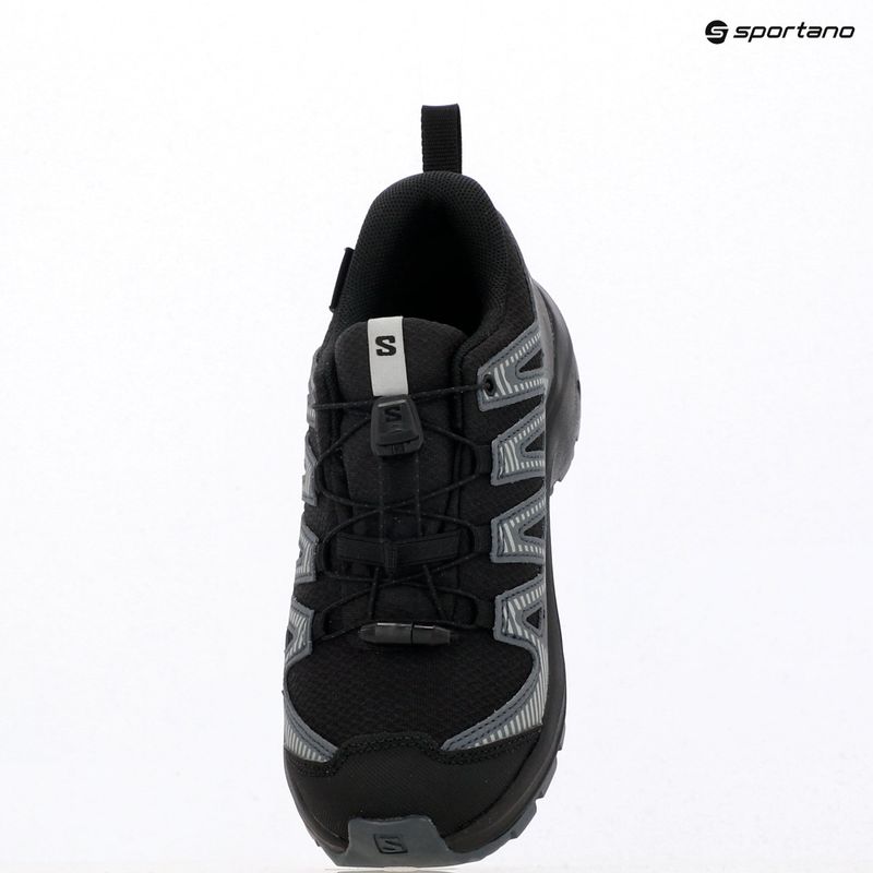Scarpe da trekking per bambini Salomon XA Pro 3D V8 Waterproof nero/turbulence/quarry 14