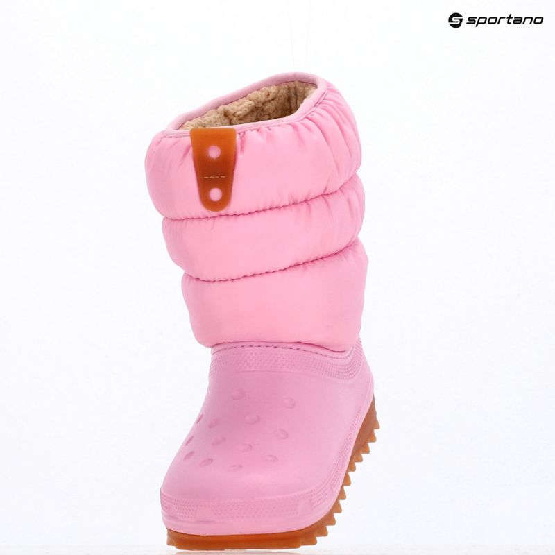 Stivali da neve junior Crocs Classic Neo Puff pink tweed/gum 16