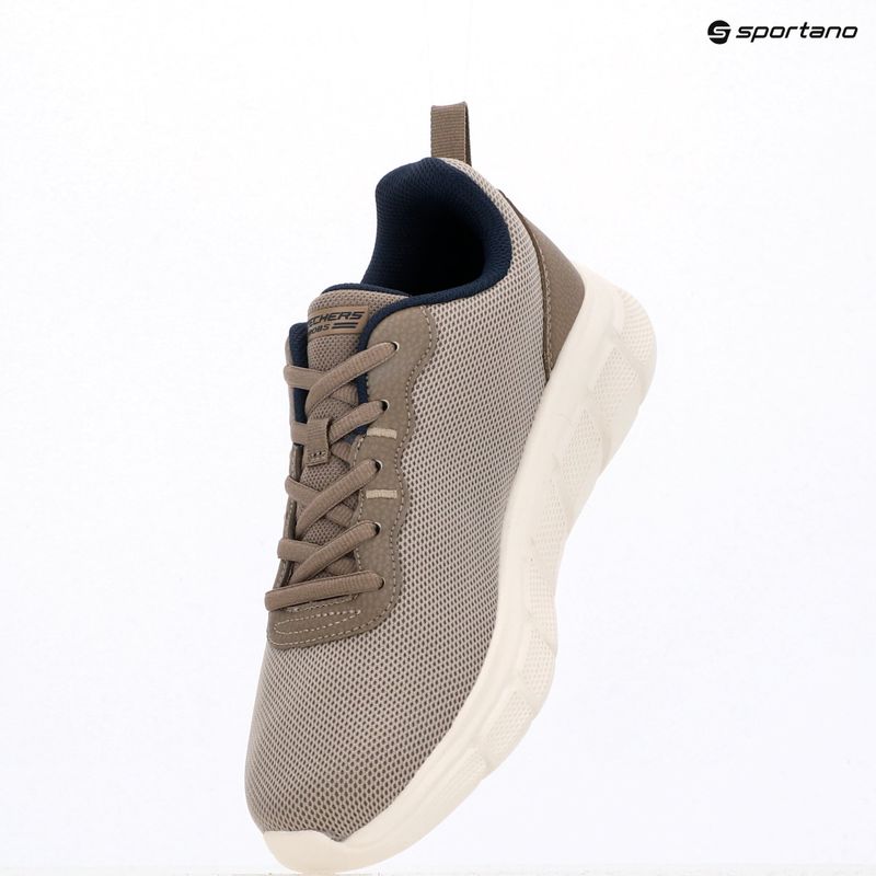 Scarpe da uomo Skechers Bobs Sport B Flex Icy Edge taupe 7