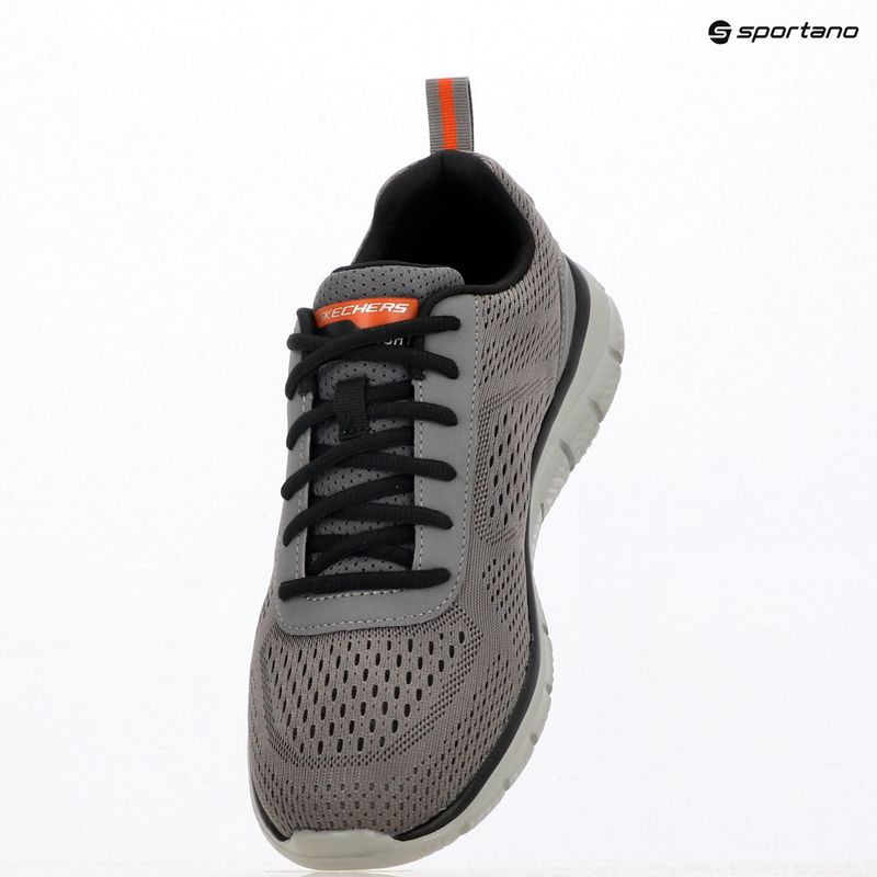 Scarpe da uomo Skechers Track Leshur carbone/arancione 9