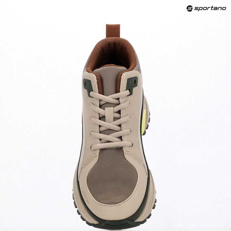 Scarpe da uomo Calvin Klein YM0YM01418 Hike Runner Mid stringate Tech Mix desert taupe/smog/sorrel/thyme 9