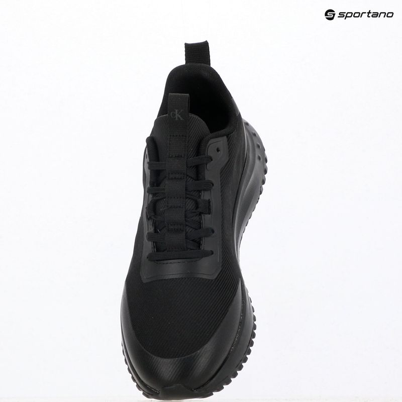 Scarpe da uomo Calvin Klein YM0YM01442 Eva Runner Lace Up Mat Mix 0GJ triple black 9