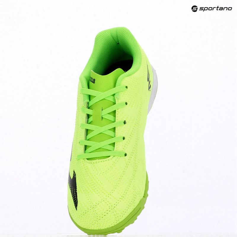Scarpe da calcio per bambini Joma Evolution Jr TF fluor green 10