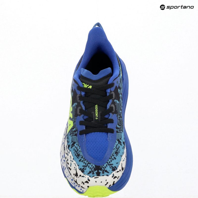 Scarpe da corsa per bambini HOKA Speedgoat 6 night sky/neon lime 17