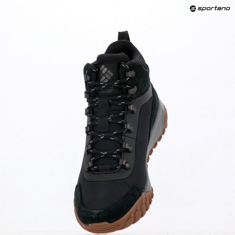 Scarpe da uomo Columbia Burnsider Waterproof black/city grey 15