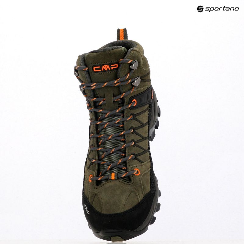 Scarponi da trekking da uomo CMP Rigel Mid Wp olive/flame 13