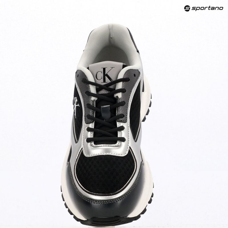 Scarpe da donna Calvin Klein YW0YW02063 Hike Runner Allacciate mesh misto black/silver 9
