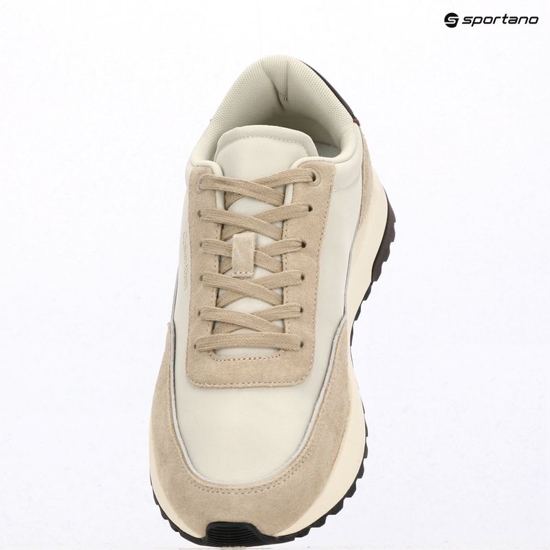 Scarpe uomo Calvin Klein HM0HM01714 sneakers basse stringate silver moss/vaporous white/bordeaux 9