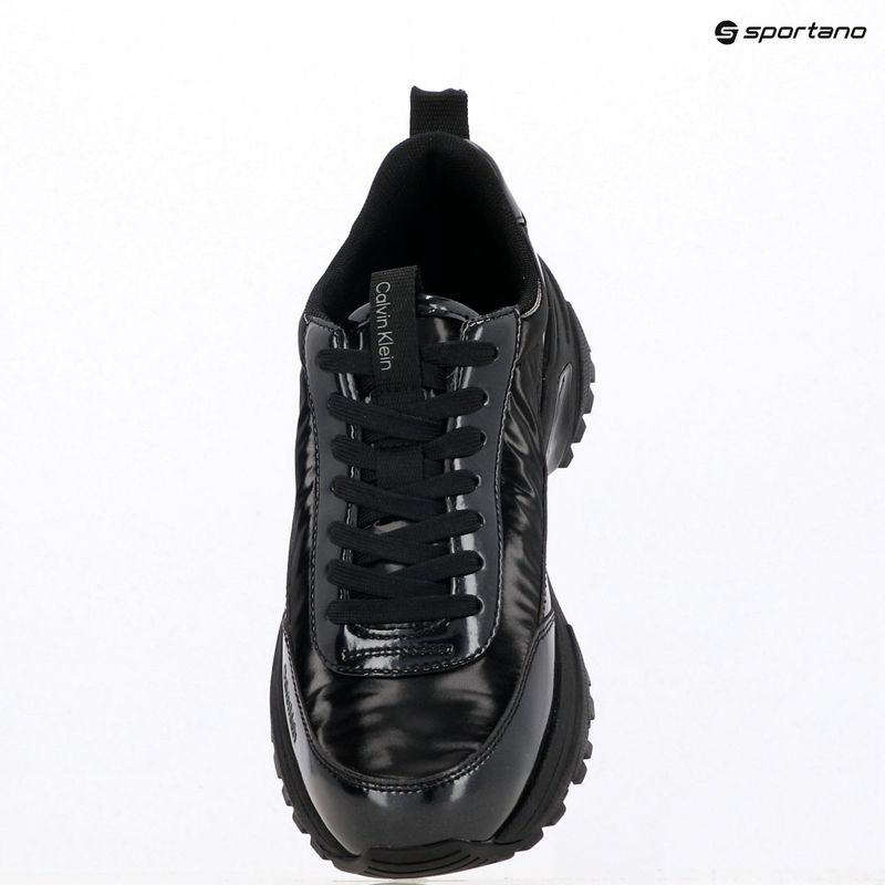 Scarpe da donna Calvin Klein YW0YW02043 Hike Runner Lace Up Pearl Nylon triple black 9
