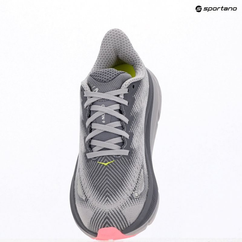 Scarpe da corsa da donna HOKA Clifton 9 GTXgrey skies/foggy green 9