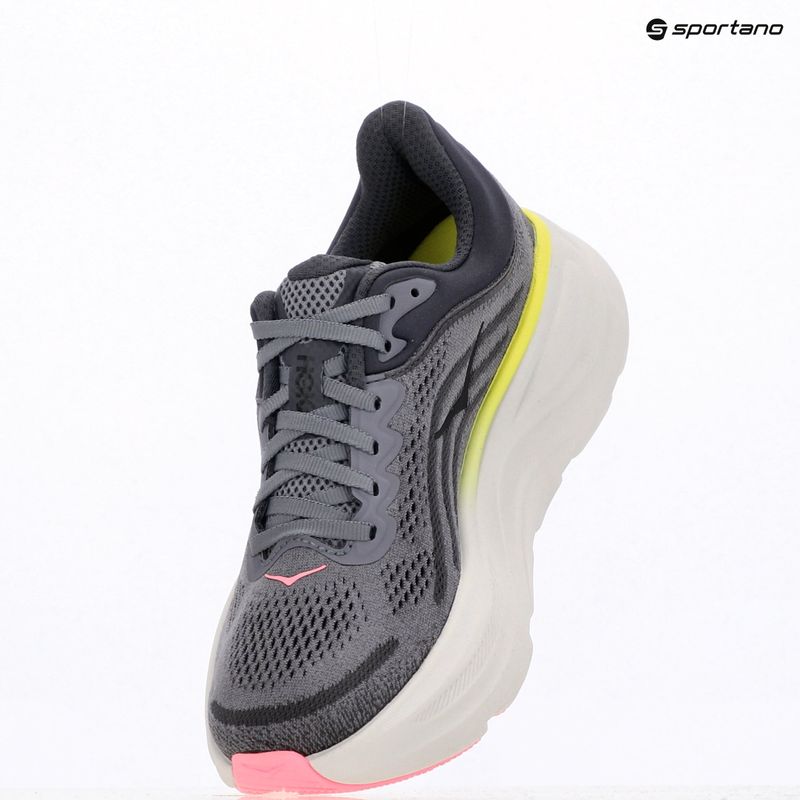 Scarpe da corsa da donna HOKA Bondi 9 grigio carbone/grigio cielo 18