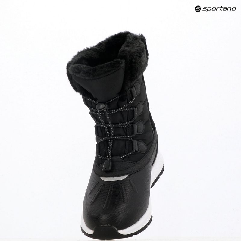 Viking Footwear Equip Warm Waterproof Zip nero/granito stivali da neve per bambini 10