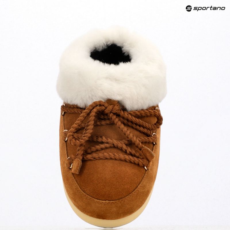 Donna Moon Boot Evx Mule Stivali da neve in pelle scamosciata cognac/naturale 9