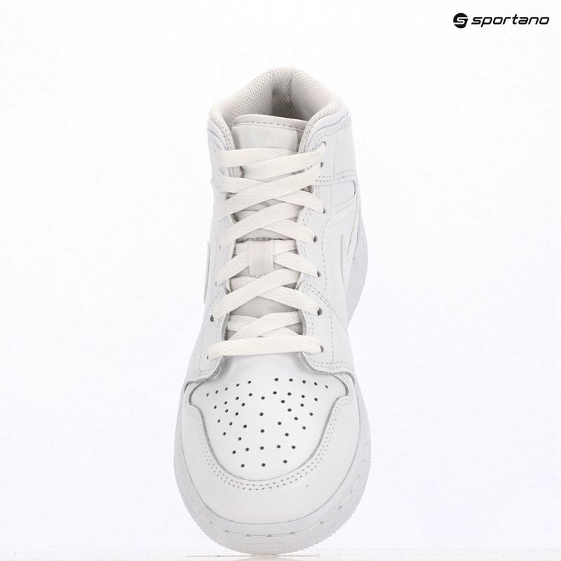 Scarpe Jordan 1 Mid white/white/white 9