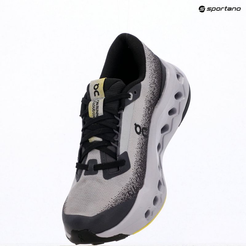 Scarpe da corsa da donna On Cloudsurfer Trail 2 Waterproof nero/lilla 10
