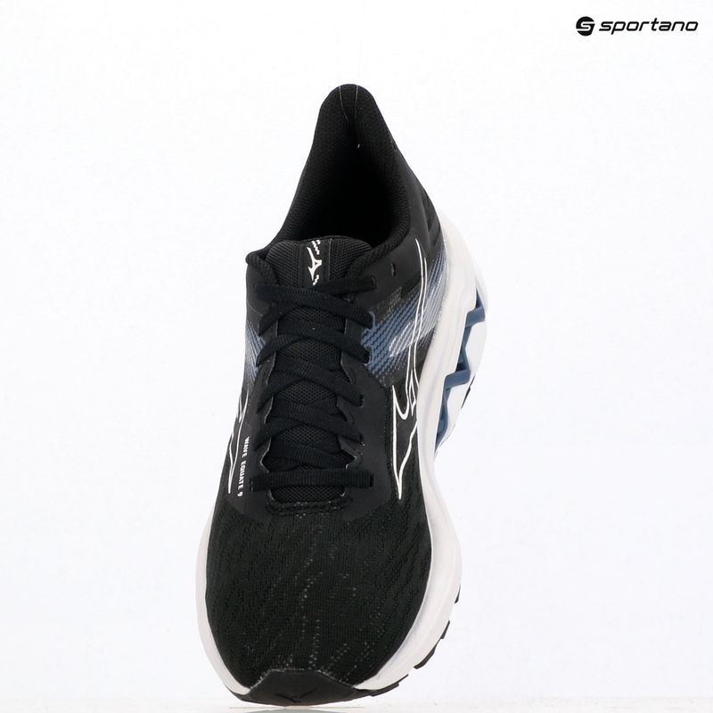 Scarpe running uomo Mizuno Wave Equate 9 black/white/vintage indigo 9