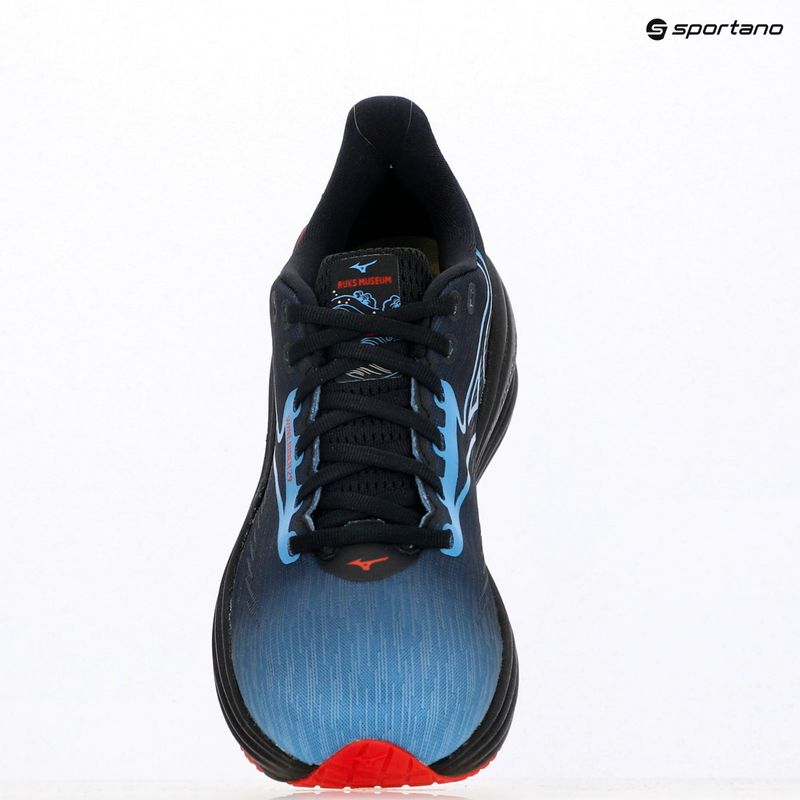 Mizuno Wave Rider 29 scarpa da corsa amsterdam nero/all aboard/alto rischio rosso 15