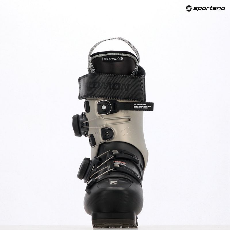 Scarponi da sci da donna Salomon S/PRO Supra Dual Boa 105 W GW nero/bronzo chiaro metallizzato/nero 8