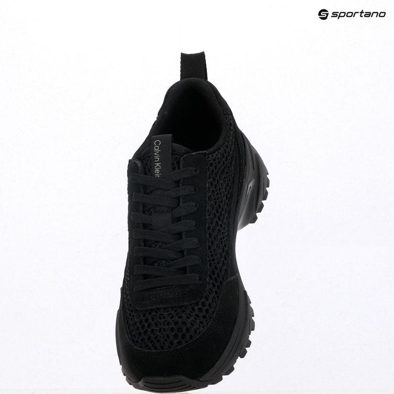 Scarpe donna Calvin Klein YW0YW02030 Hike Runner Lace Up Techmix triple black 9