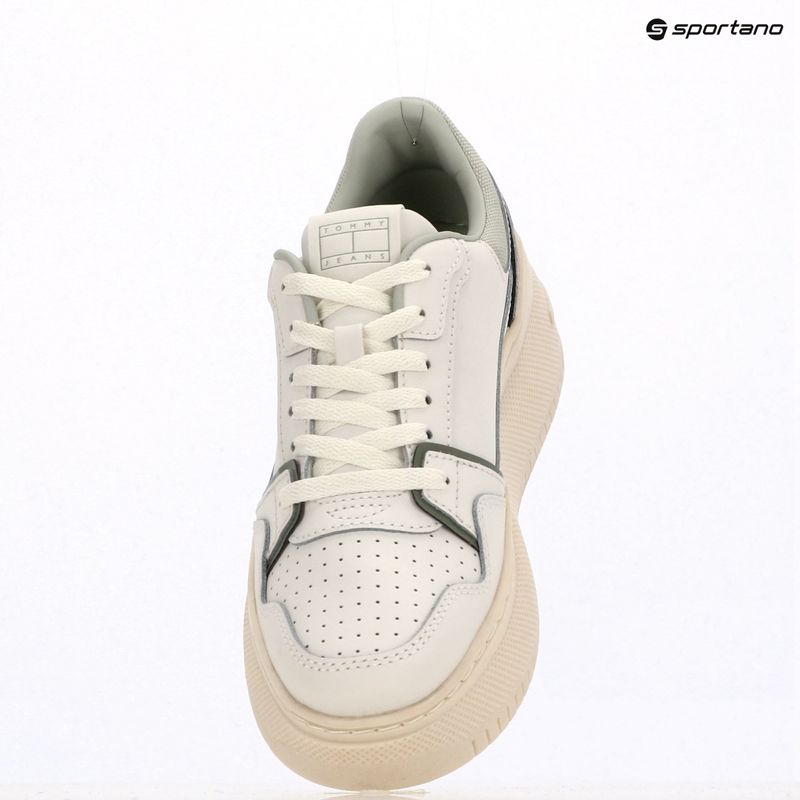 Scarpe da donna Tommy Jeans Retro Basket Flatform ecru/misty sage 9