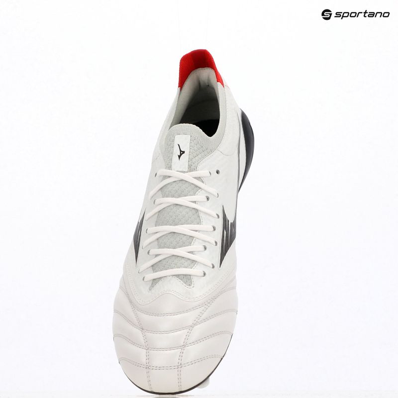 Scarpe da calcio uomo Mizuno Morelia Neo IV Β Elite MD white/black/Chinese red 9