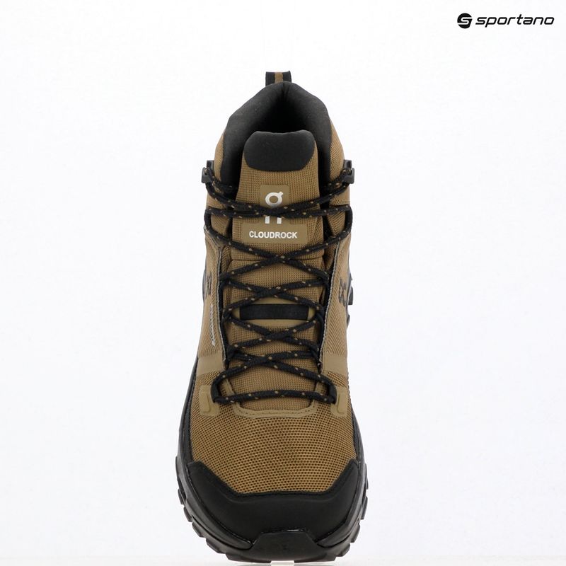 Scarpe da trekking da uomo On Cloudrock Mid Waterproof hunter/nero 9