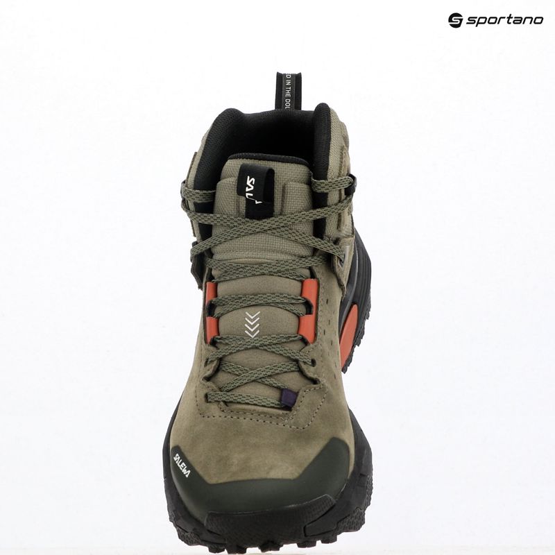 Scarpe da trekking donna Salewa Pedroc 2 Leather Mid PTX faded green/dark olive 9