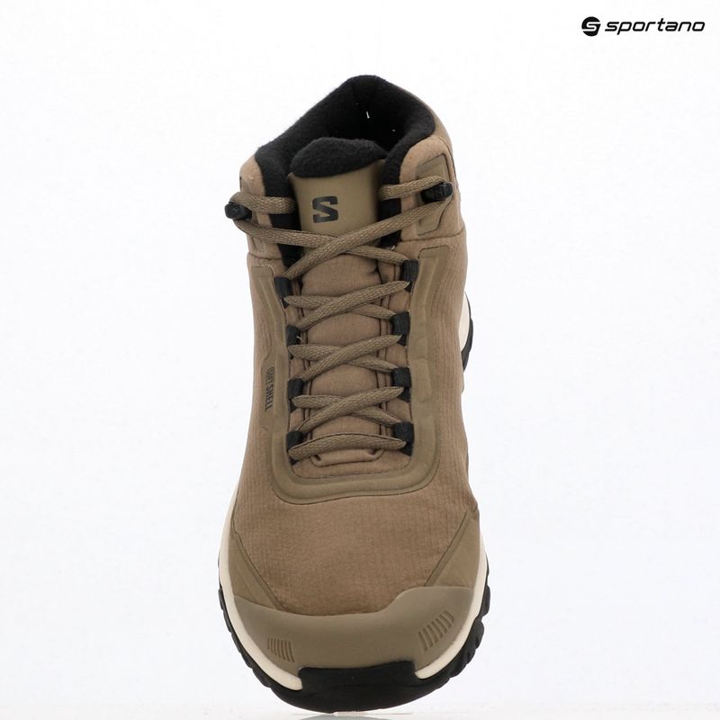 Scarpe da trekking da uomo Salomon Shelter WP stone gray/black/rainy day 9
