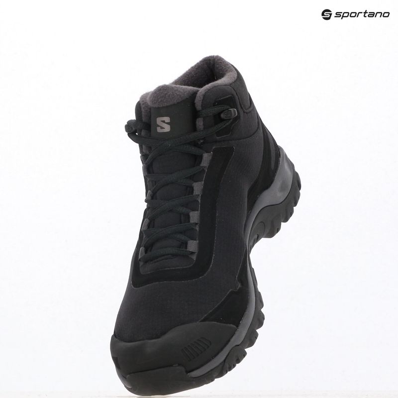 Scarpe da trekking da donna Salomon Shelter WP nero/asfalto/castlerock 9