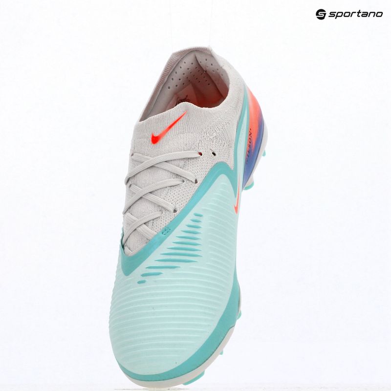 Scarpe da calcio uomo Nike United Phantom 6 Low Pro Jr FG/MG pistachio frost/hyper orange 9