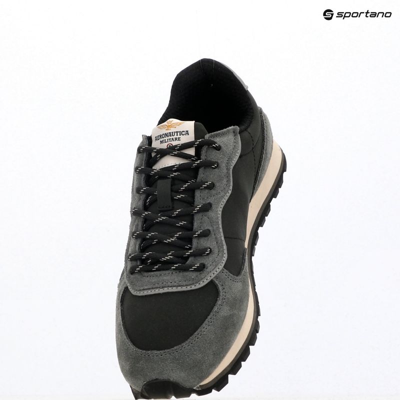 Scarpe da uomo Scarpe Aeronautica Militare 252SC0320UPL00313 jet black 3