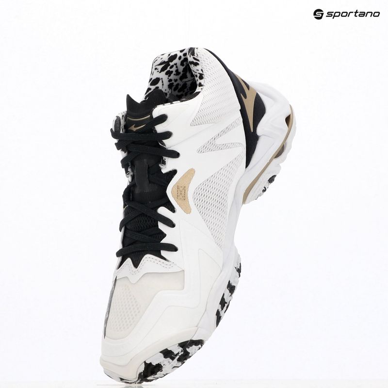 Scarpe da volley Mizuno Wave Lightning Z8 Mid white/black/ge gold 15