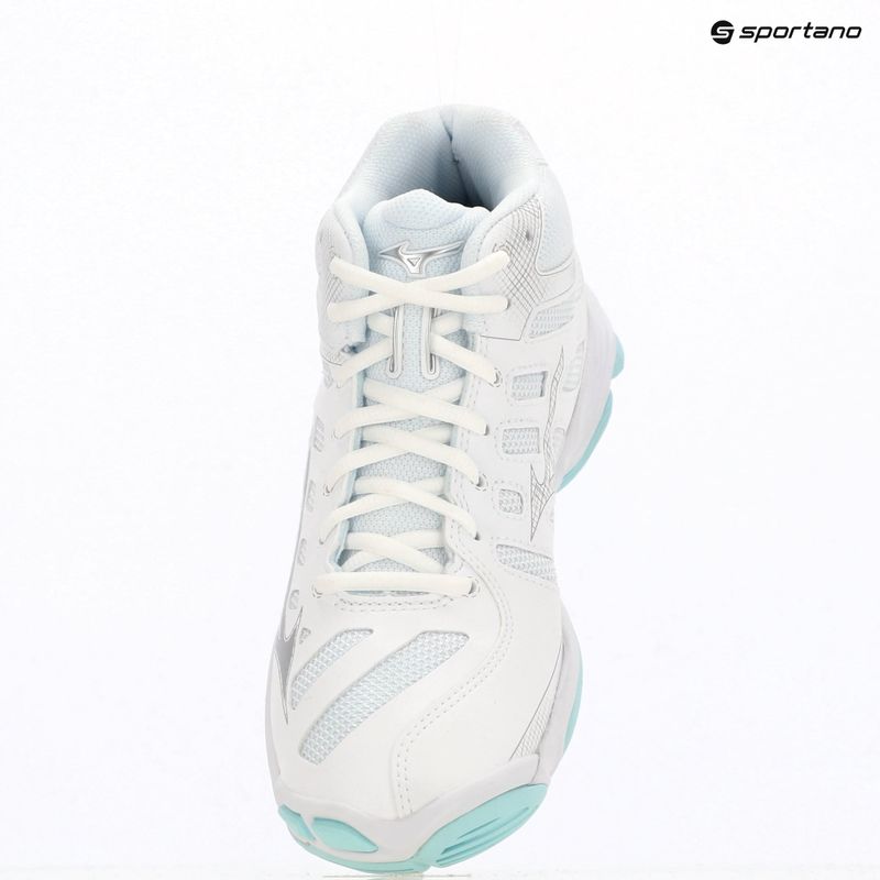 Scarpe da volley donna Mizuno Wave Voltage 2 Mid white/blue tint 15