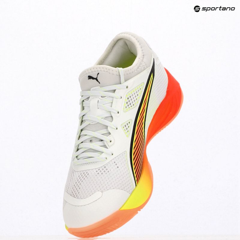Scarpe da pallamano PUMA Eliminate Nitro SQD 4 Game On puma white/glowing red/ultra blue 16