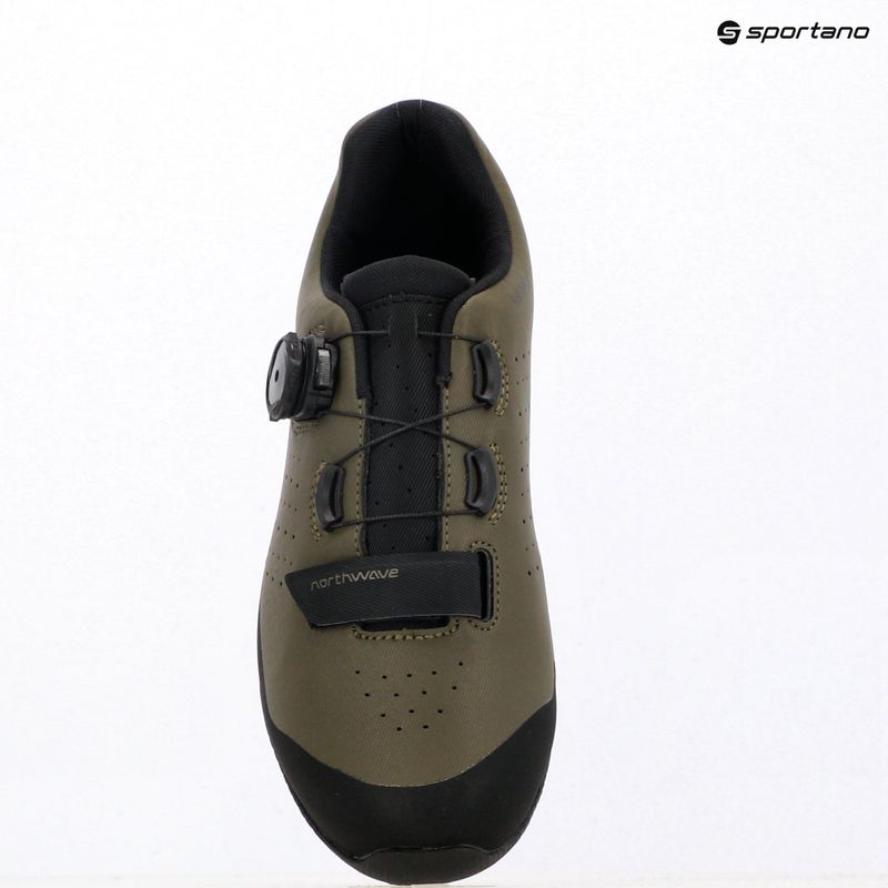 Scarpe da ciclismo MTB da uomo Northwave Hammer Plus verde foresta/nero 11