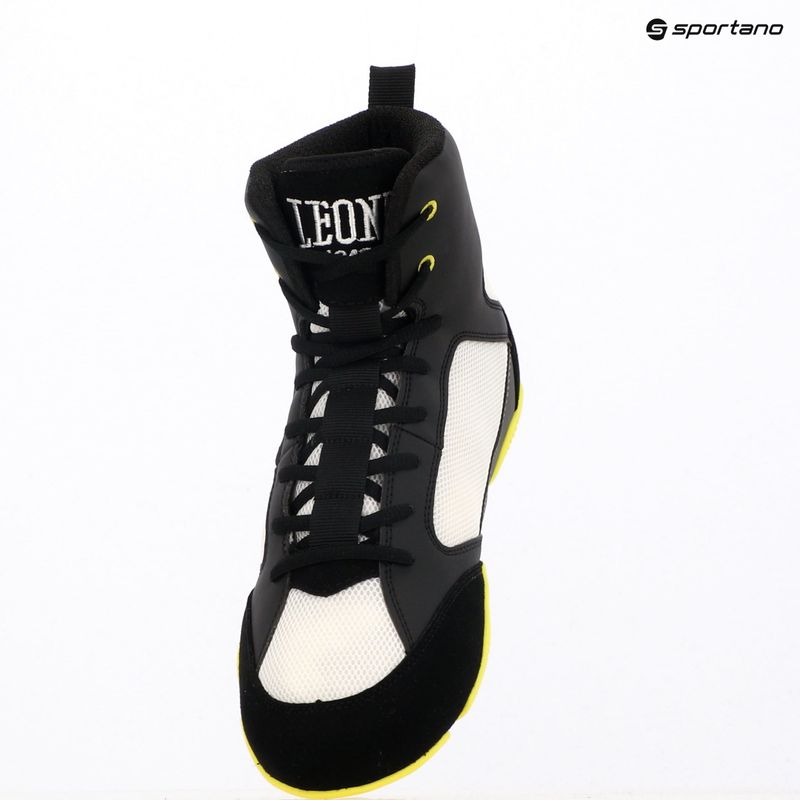 Scarpe da boxe LEONE 1947 Premium Boxing black/lime/black/lime 16