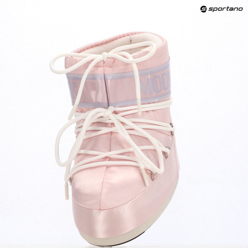 Donna Moon Boot Icon Low Stivali da neve rosa perlato 9