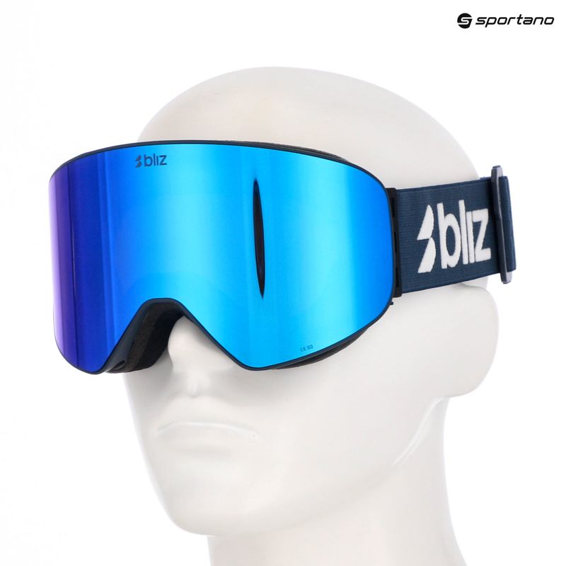 Maschera da sci Bliz Flow matte blue/brown/blue multi 7