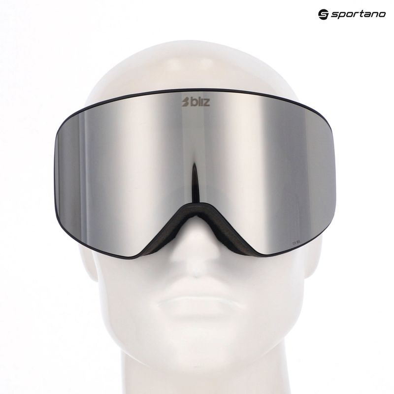 Maschera da sci Bliz Flow matte black/smoke/silver mirror 11